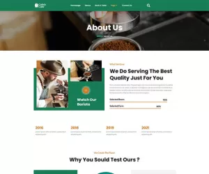 Cafein - Coffee Bar & Cafe Elementor Pro Full Site Template Kit