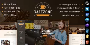 CafeZone  Coffee Restaurant WordPress Theme