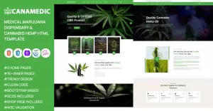 Canamedic -  Medical Marijuana Dispensary & Cannabis Hemp HTML Template