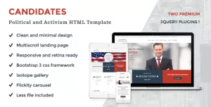 Candidates - Political and Activism HTML5 Template