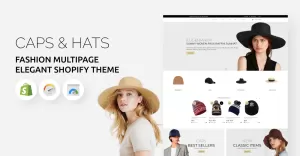 Caps and Hats - Fashion Multipage Elegant Shopify Theme