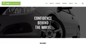 Car Insurance Responsive WordPress Theme - TemplateMonster