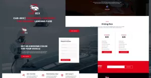 Car-Rex - Auto Service Elementor Landing Page
