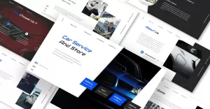 Car Service And Store Powepoint Template - TemplateMonster