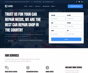 Carbu - Car Repair Elementor Template Kit