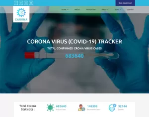 Carona - Corona virus (COVID-19) Medical Website Template