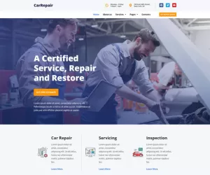 CarRepair - Local Business Template Kit