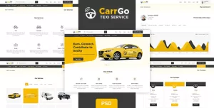 CarrGo - Ridesharing Taxi Psd Template