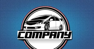 Cars Company logo (Automotive Sports design with concept sports vehicle)