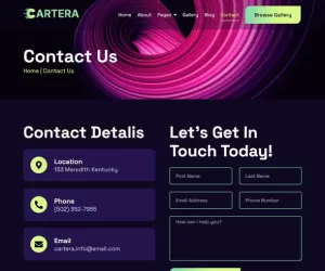 Cartera - Personal NFT Portfolio Elementor Template Kit