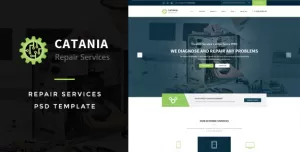 Catania - Computer Repairs PSD Template