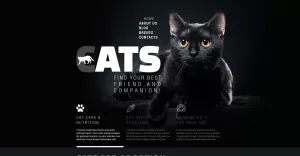 Cats Club Website Template