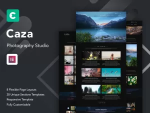 Caza - Photography Studio Elementor Template Kit