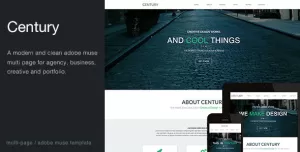 Century - Agency Multi Page Muse Template