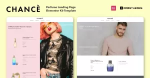 CHANCE - Perfume Landing Page WordPress Template Elementor Kit