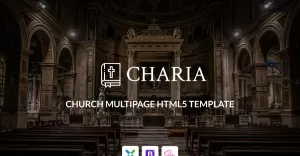 Charia - Šablona webových stránek HTML5 Modern Church