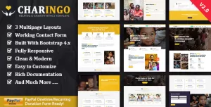 Charingo - Nonprofit Charity  HTML Template
