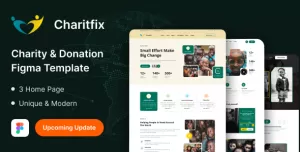 Charitfix - Charity & Donation Figma Template
