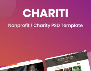 Chariti - Charity / Nonprofit / Fundraising PSD Template
