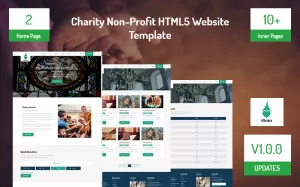 Charity Non-Profit HTML5 Website Template - TemplateMonster