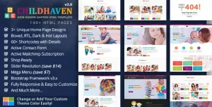 ChildHaven - Children & Kids Kindergarten HTML Template