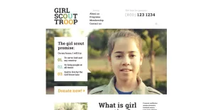 Children Scout Troop Website Template - TemplateMonster