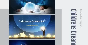 Children's Dream  PowerPoint Template - TemplateMonster