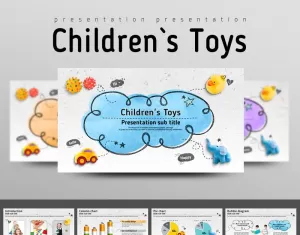 Childrens Toys PowerPoint template