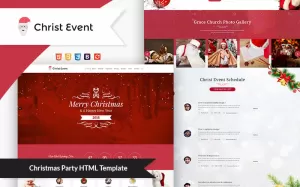 Christ Event - Christmas Party HTML Landing Page Template