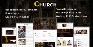 CHURCH - Multipurpose Responsive HTML Template