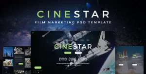 CINESTAR - Film Marketing PSD Template