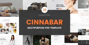 Cinnabar – Multipurpose PSD Template