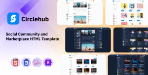 Circlehub - Social Community and Marketplace HTML Template