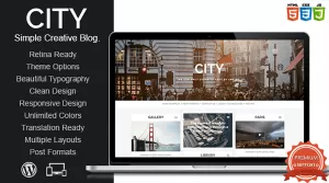 City - Retina Responsive Creative Blog WordPress Theme - Themes ...