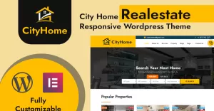 CityHome Real Estate Wordpress Theme - TemplateMonster