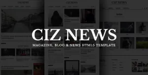 CIZ NEWS - Magazine & Blog HTML5 Template