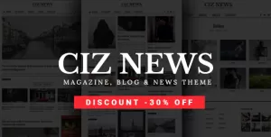 Ciz News - Magazine & Blog Theme