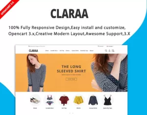 Claraa Fashion responsive Theme OpenCart Template