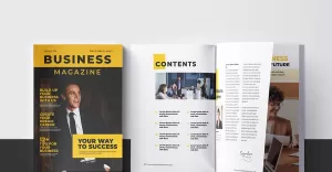 Clean Business magazine Layout