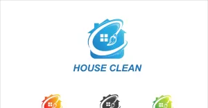 Clean house Logo minimalist templates - TemplateMonster