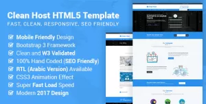 Cleanhost - Responsive Web Hosting HTML5 Template (RTL Supported)