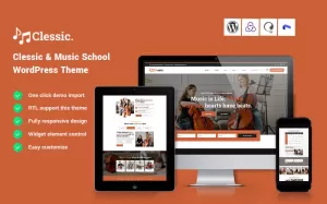 Clessic - Music School WordPress Theme - TemplateMonster