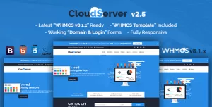 CloudServer  Responsive HTML5 Technology, Web Hosting and WHMCS Template