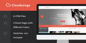 Cloudsongs - Music E-Commerce Template