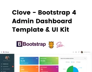 Clove - Responsive Bootstrap 4 Admin Dashboard Template Admin Template