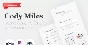 Codi Miles - Graphic Design Portfolio Websites to Grow Your Business WordPress Theme