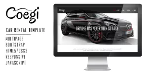 Coegi - Car Rental Company - Multi Page HTML - Themes ...