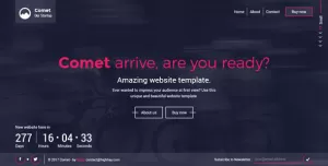 Comet - Beautiful Creative Template for Coming Soon Page