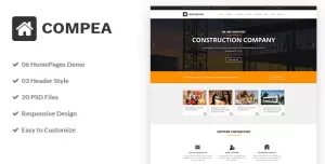 Compea - Construction & Building Business PSD Template