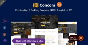 Concom - Construction & Building Company HTML Template